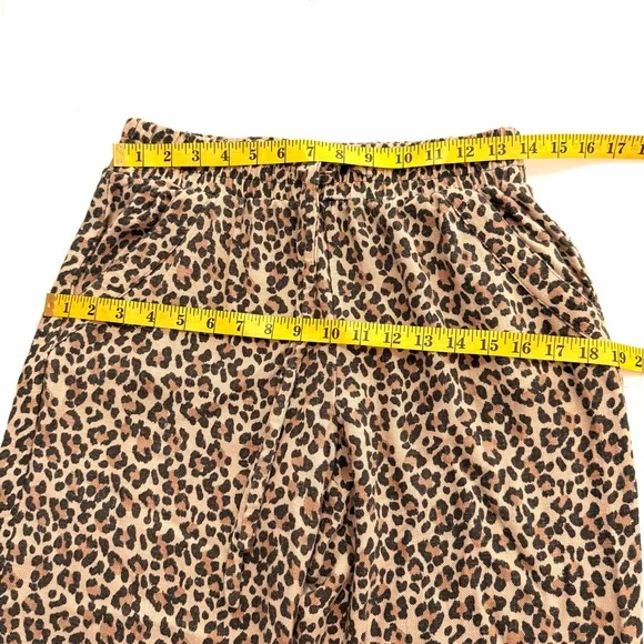 SIENNA SKY Leopard Print Wide Leg  Palazzo Pants Size Medium Casual Elastic - Picture 11 of 13